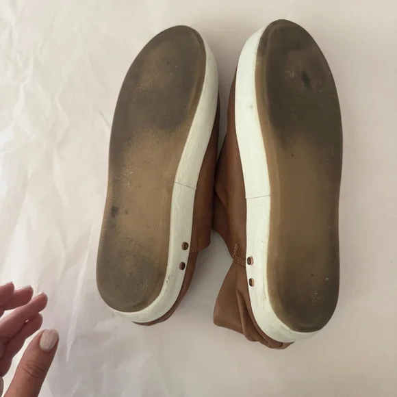 beek Jay Brown Leather Slip-On Sneakers size 7.5 - Picture 6 of 8